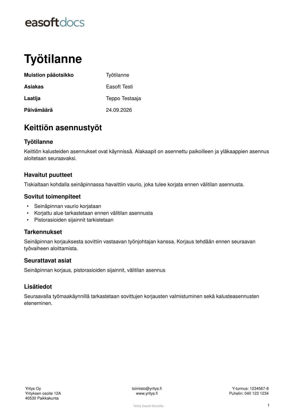 Muistio – Laaja